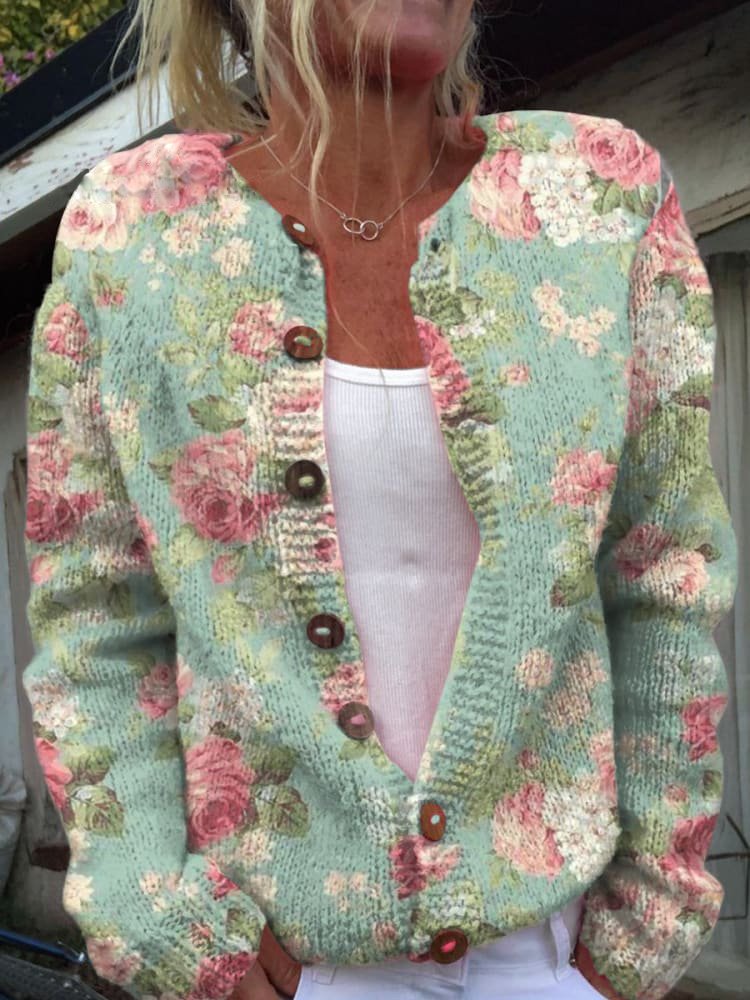 Weste mit Blumenmuster
