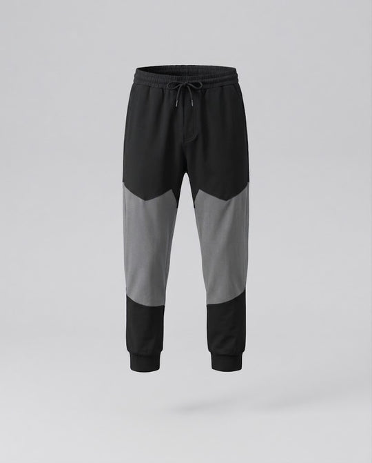 Herren Thermo-Fleecegefütterte zweifarbige Jogginghose mit Kontrastpaneelen und elastischen Bündchen Nord Taschen