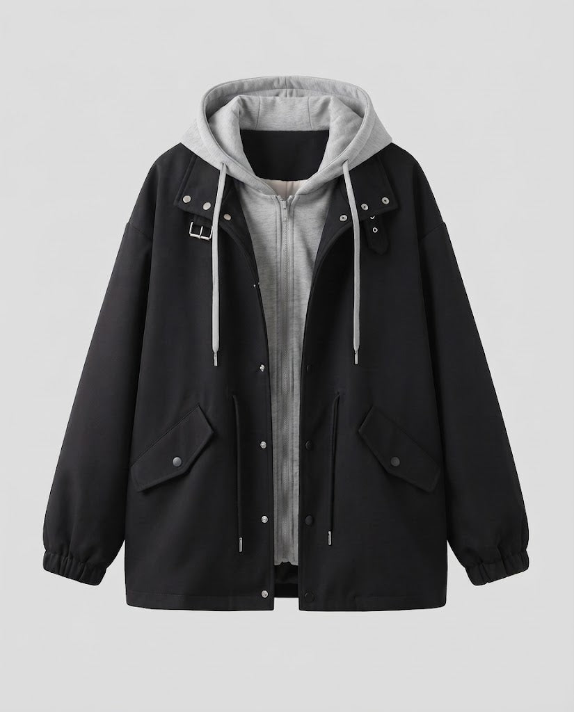 Damen Urban Oversized Fleece-Jacke Nord Taschen