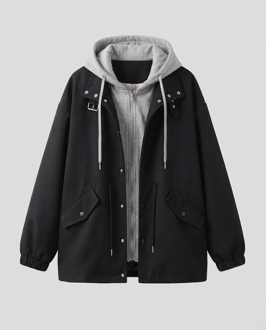 Damen Urban Oversized Fleece-Jacke Nord Taschen
