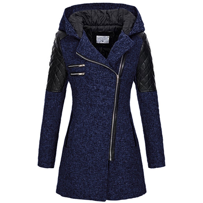 Vintage Lange Winterjacke Damen