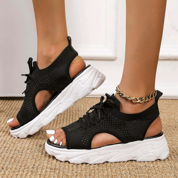 Orthopädische Plateausandalen