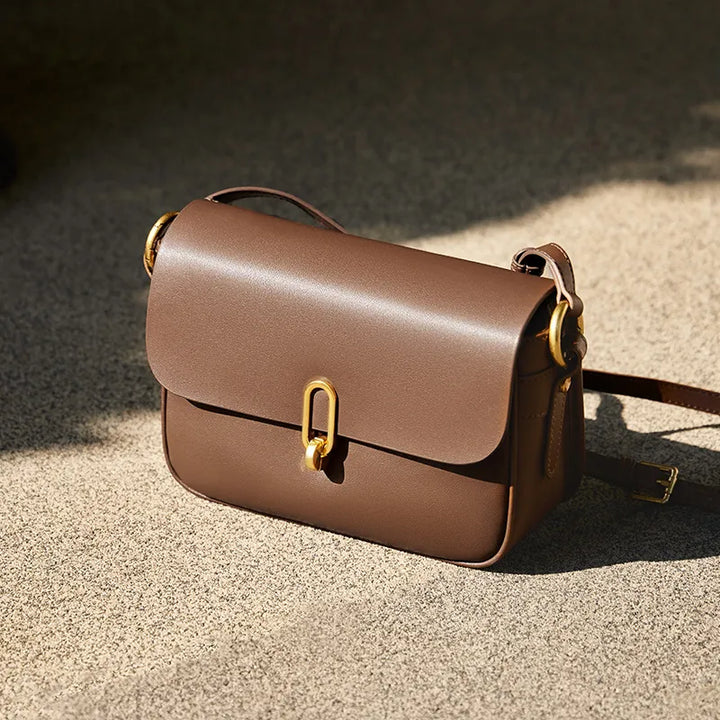 Nord Taschen | für Damen - Stilvolle Umhängetasche mit goldener Schnalle und verstellbarem Träger