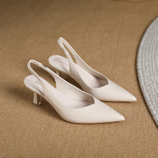 Einfarbige, Temperamentvolle High Heels mit Spitzer Zehenpartie