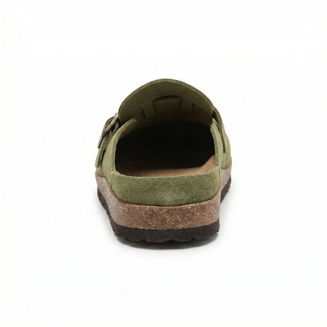 Clogs - Damen Retro Wildleder Slip-On Mule - Vittorelli