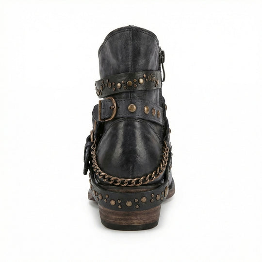Vintage-Kettenstiefel
