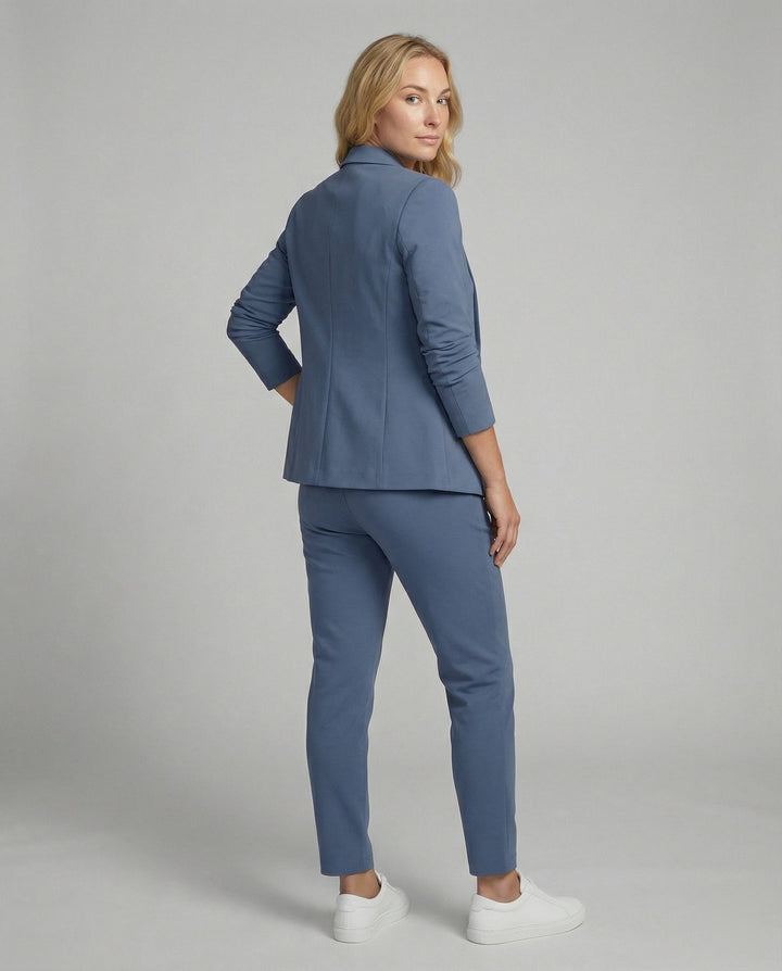Damen Hosenanzug Mit Offenem Blazer Und Hose