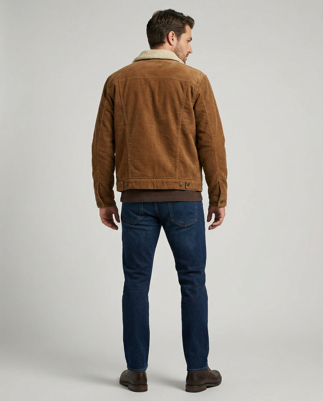 Elegante Cord Herrenjacke