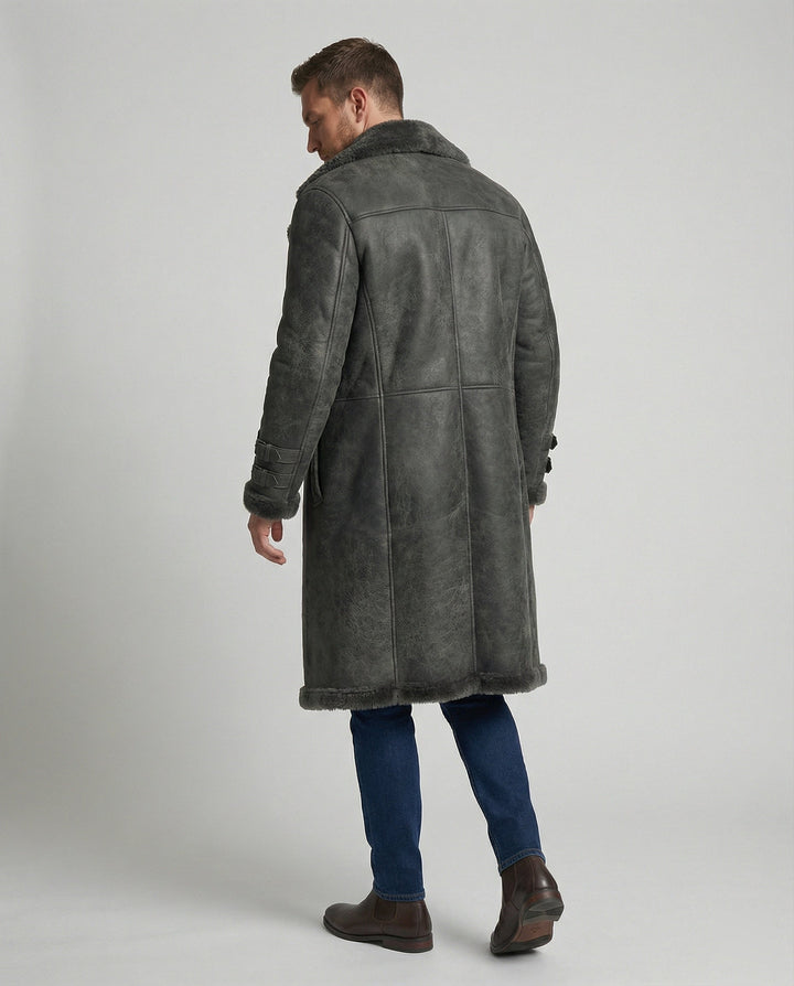 Langer Luxus Wintermantel