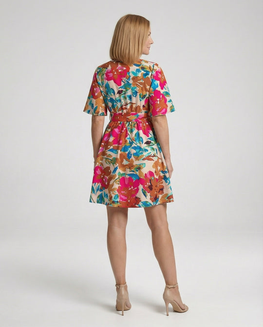 Sommerkleid Damen Kurz Volant