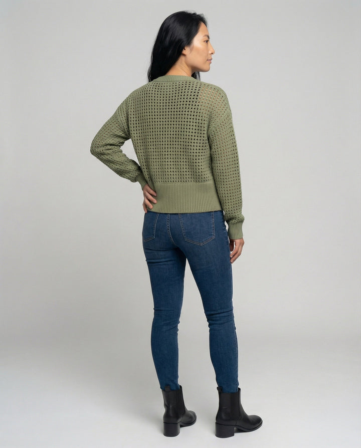 Damen luftiger Strickcardigan