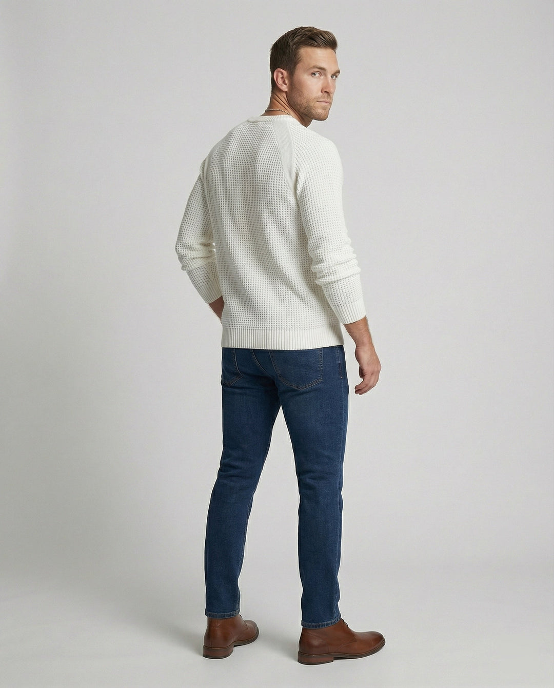 Strukturpullover Modern Herren