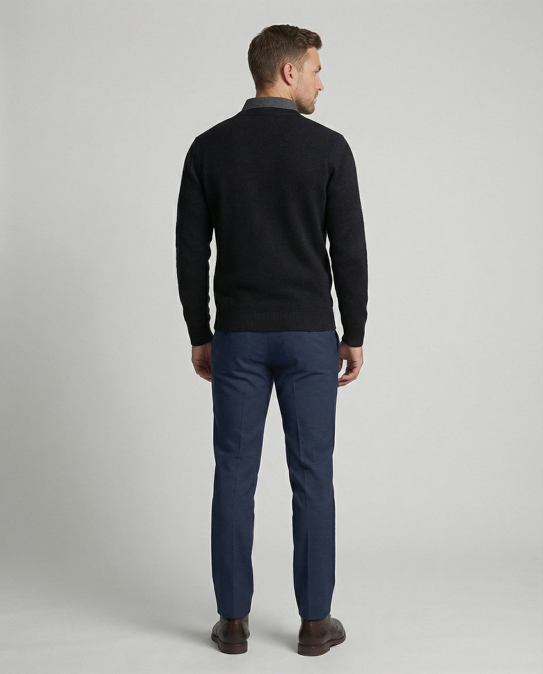 Eleganter Feinstrickpullover Herren