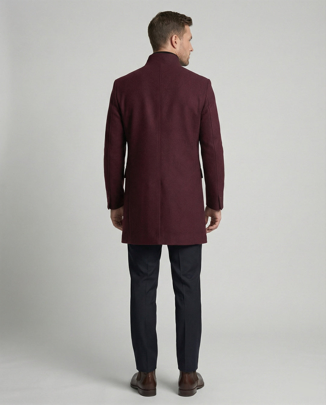 Eleganter Herrenmantel Warm
