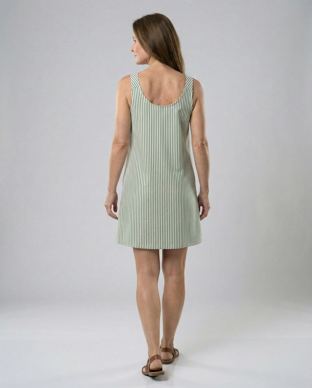 A-Linien Trägerkleid Mit Taschen Damen