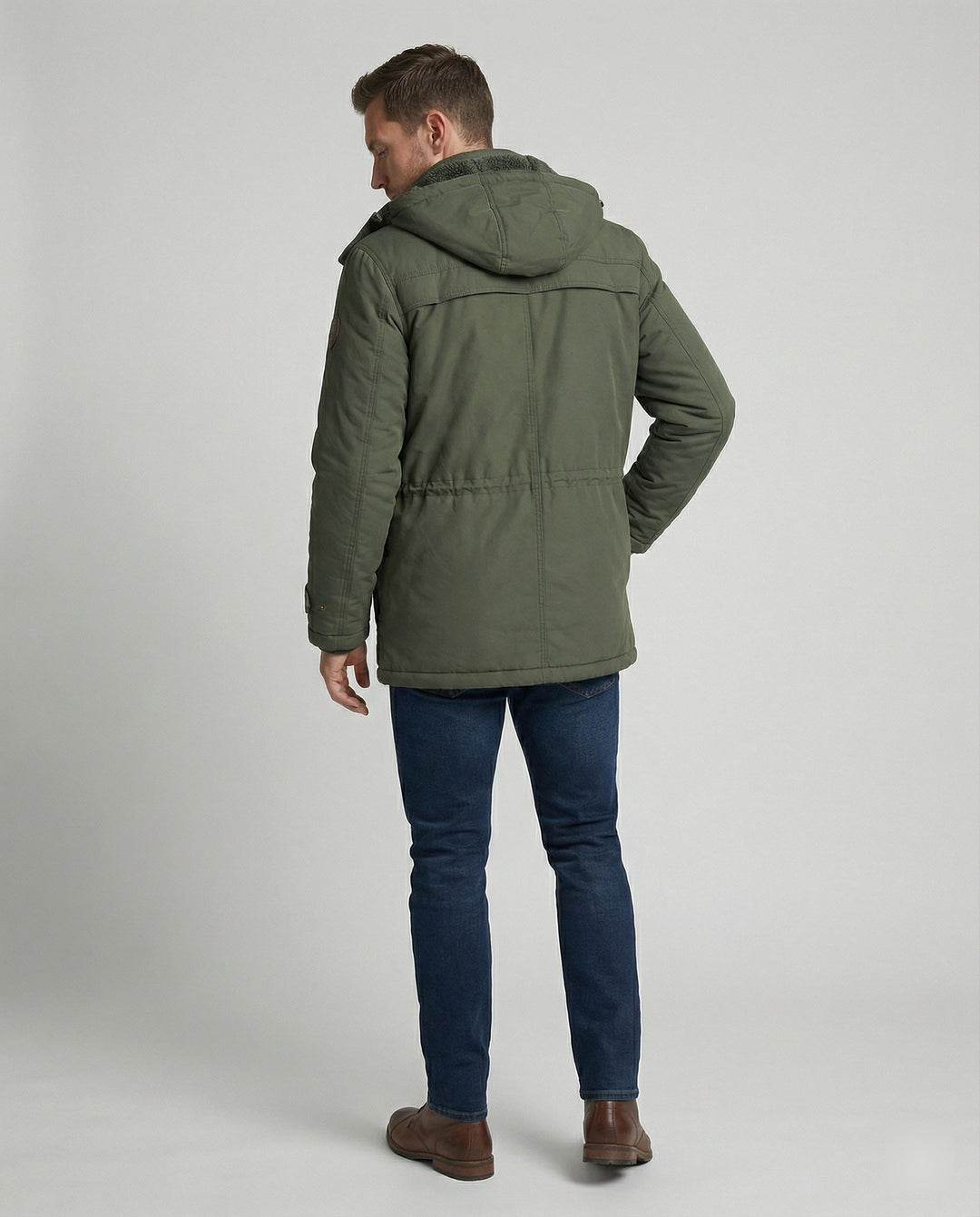 Lässige Gepolsterte Herrenjacke