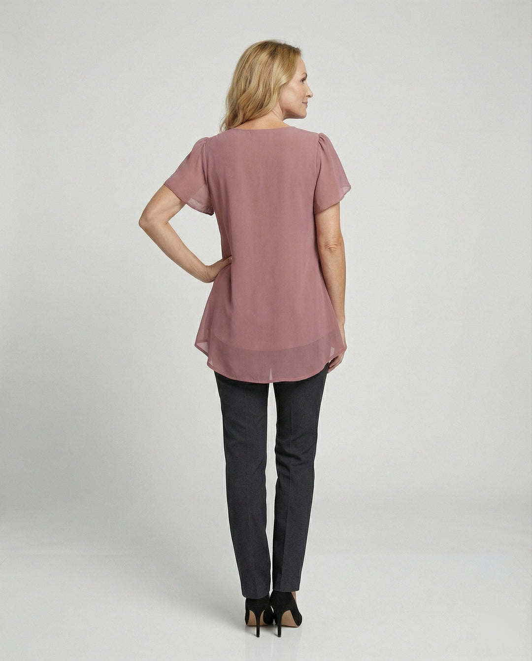 Tunika Bluse Damen mit Schmetterlingsärmeln