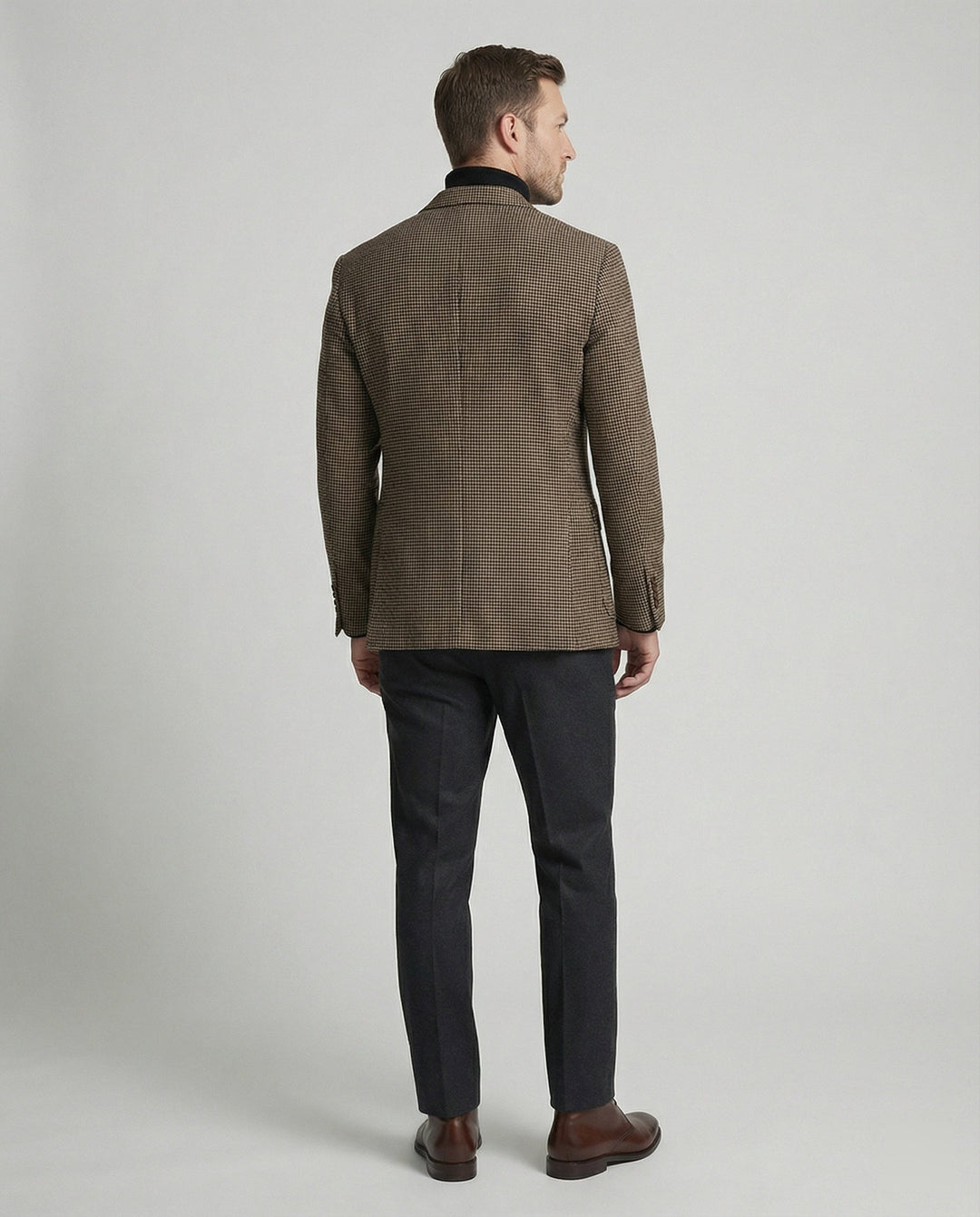 Herren Sakko Glencheck mit Revers