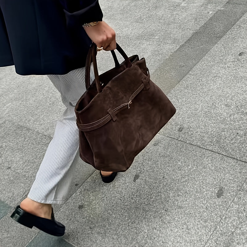 Nord Taschen | Large Elegant Suede Handbag