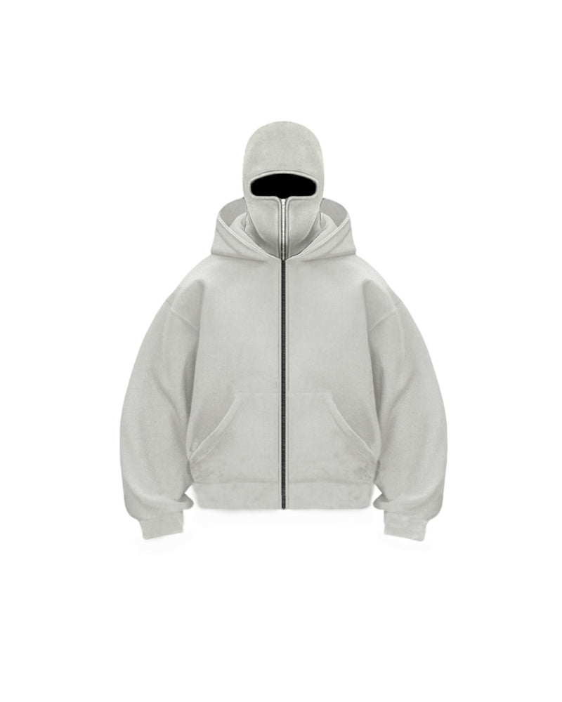 Sweatshirt Mantel mit Doppelkapuze und Reißverschluss - Vittorelli