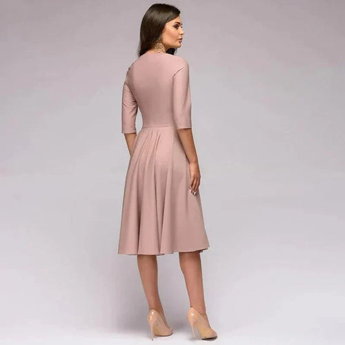 Elegantes Midi-Kleid mit femininer Silhouette - Vittorelli