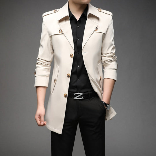 Herren Stilvoller Trenchcoat - Wasserdicht & Winddicht - Vittorelli
