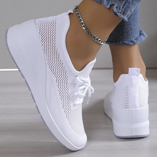 Bequeme Leichte Damen Schlupfschuh Atmungsaktive Sneaker