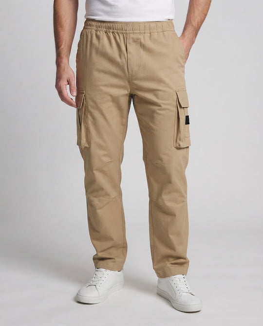 Herren Locker geschnittene Utility-Cargohose mit Multifachtaschen und geradem Bein Nord Taschen