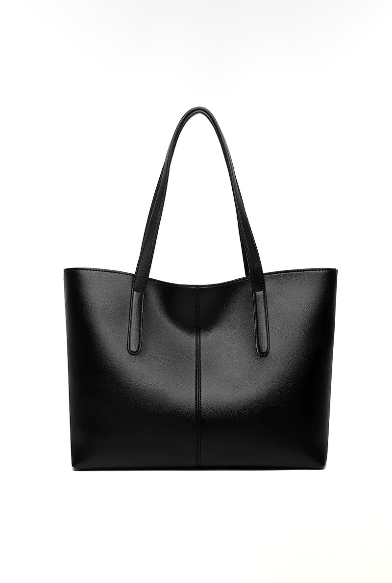 Nord Taschen | Große Leder-Tote-Tasche, Damen-Arbeitstasche mit Reißverschluss