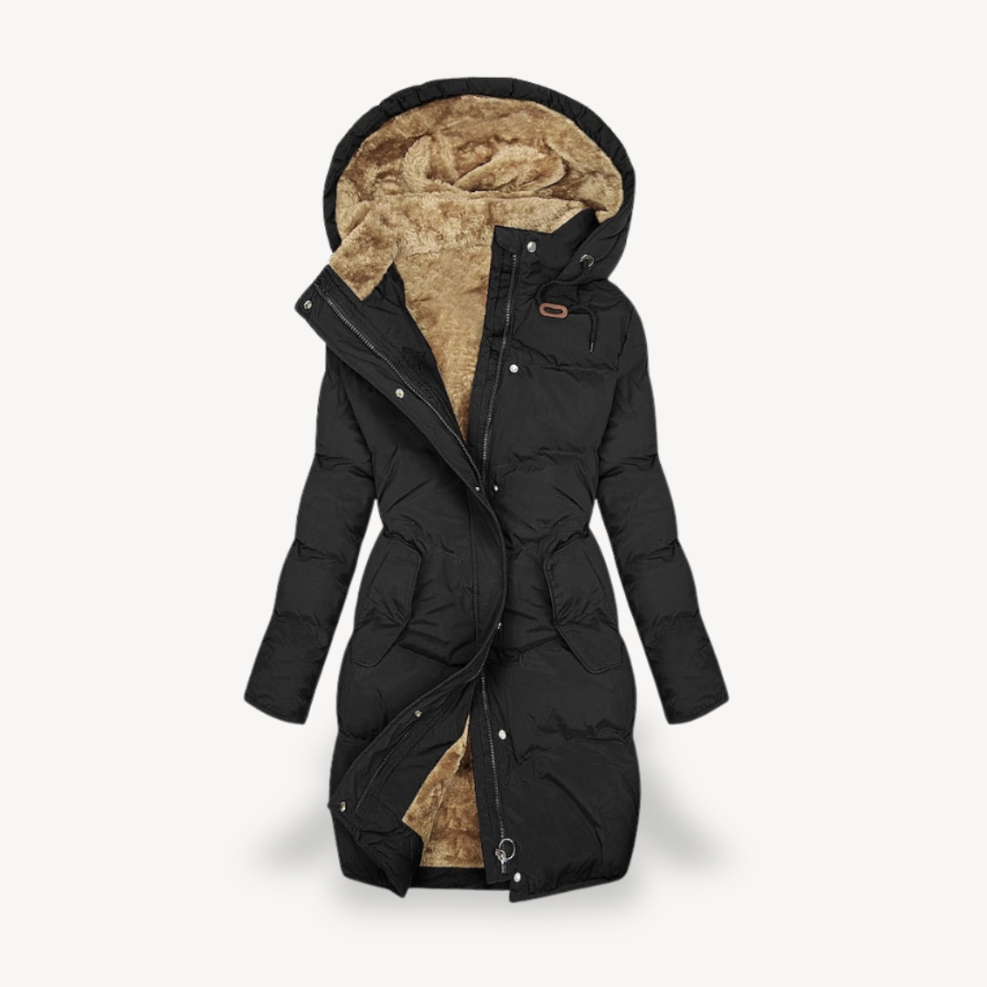 Fleece Gefütterte Pufferjacke für Damen
