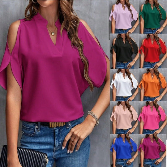 Elegante mit Schulterfreien Kurzen Ärmeln