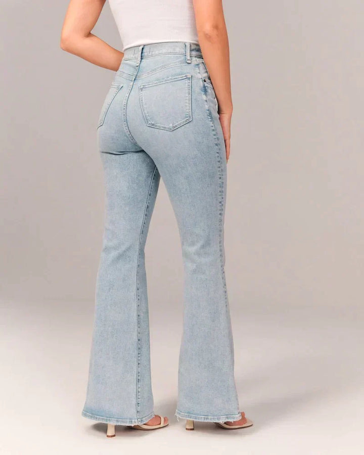 Figurformende Bootcut-Jeans