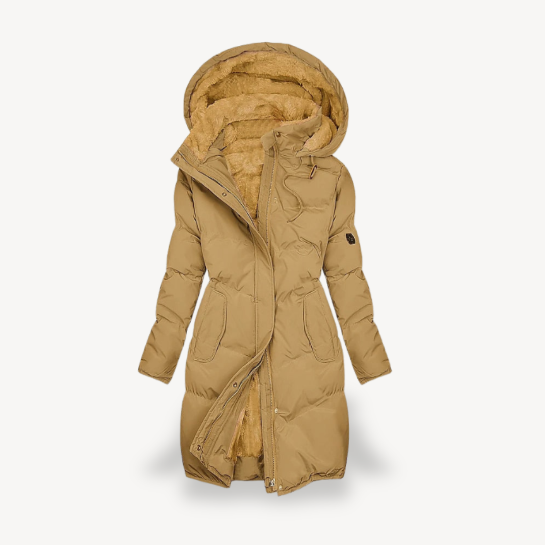 Fleece Gefütterte Pufferjacke für Damen