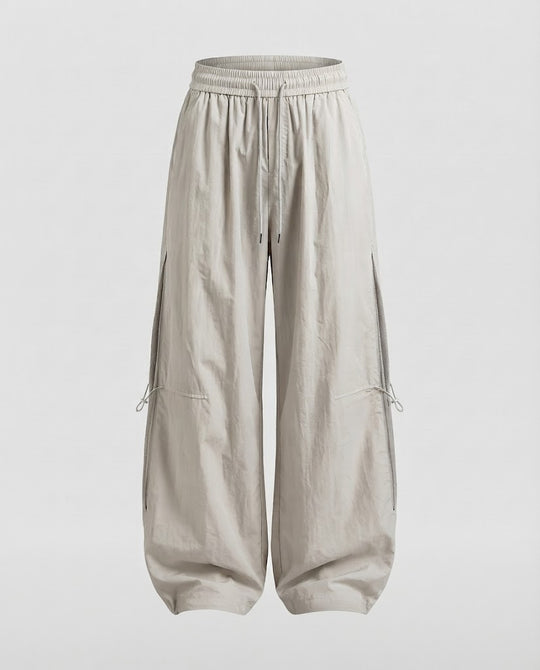 Herren Extraweite Tech-Baggy-Hose mit Mesh‑Paneelen, D‑Ring‑Verstellung und elastischem Saum Nord Taschen