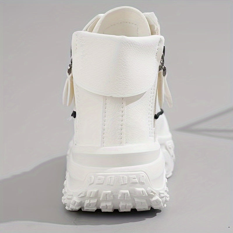 Lässige Plateau Knöchelhohe Sneaker
