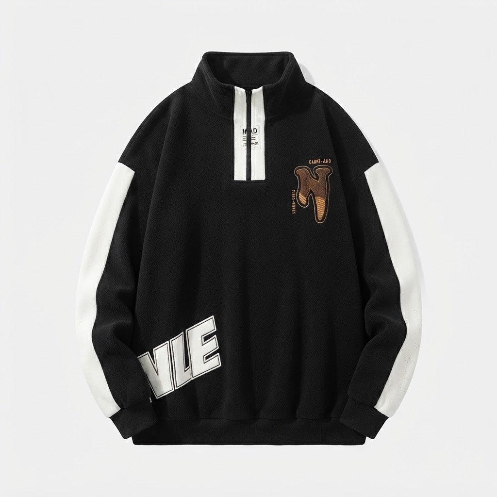 Damen Sportliches Oversized Sweatshirt Nord Taschen