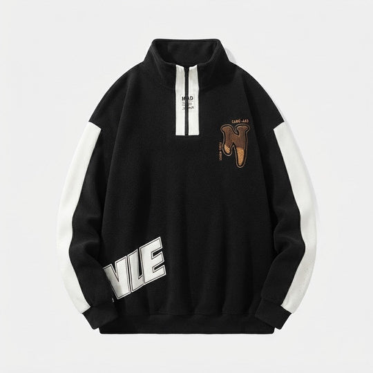 Damen Sportliches Oversized Sweatshirt Nord Taschen