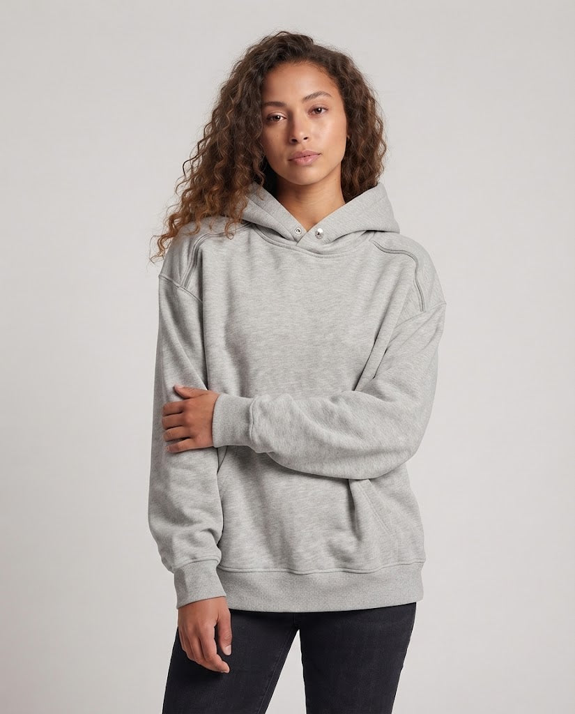 Damen Bequemer Oversized Hoodie Nord Taschen
