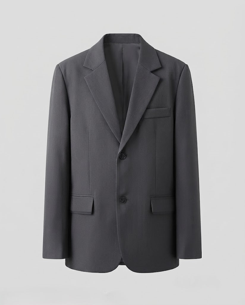 Herren Oversize‑Sakko mit kastiger Silhouette und Zwei‑Knopf‑Verschluss Nord Taschen
