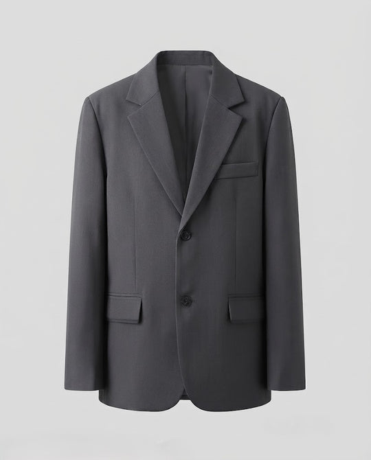 Herren Oversize‑Sakko mit kastiger Silhouette und Zwei‑Knopf‑Verschluss Nord Taschen