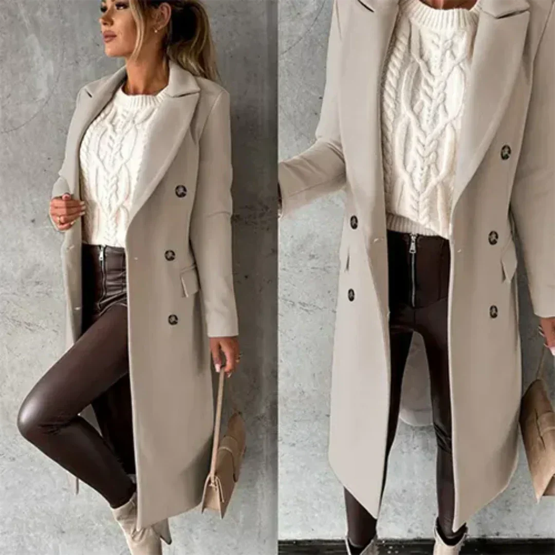 Nord Taschen | Damen Warme Trench Mantel Winter