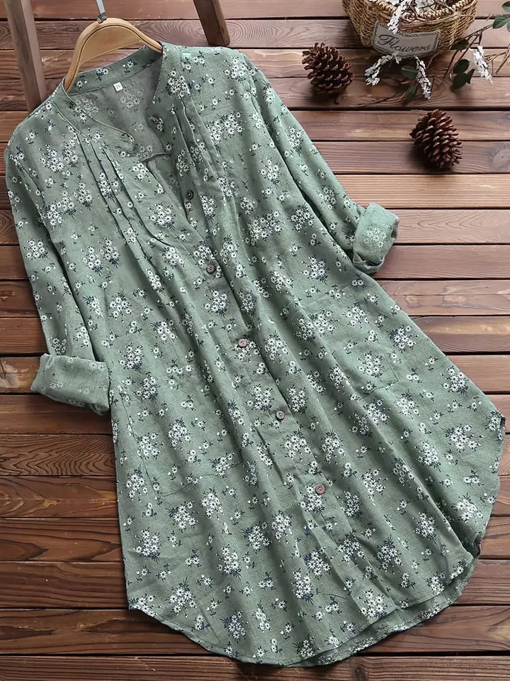 Bluse | Bluse mit Blumendruck für den Sommer