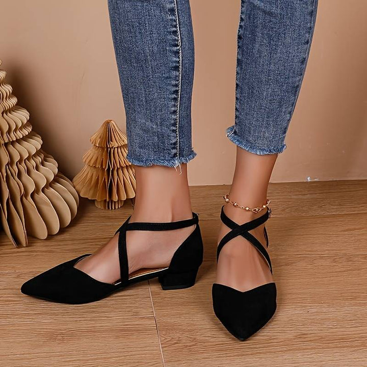 Damen Niedrige Absatz Sandalen Stilvoll