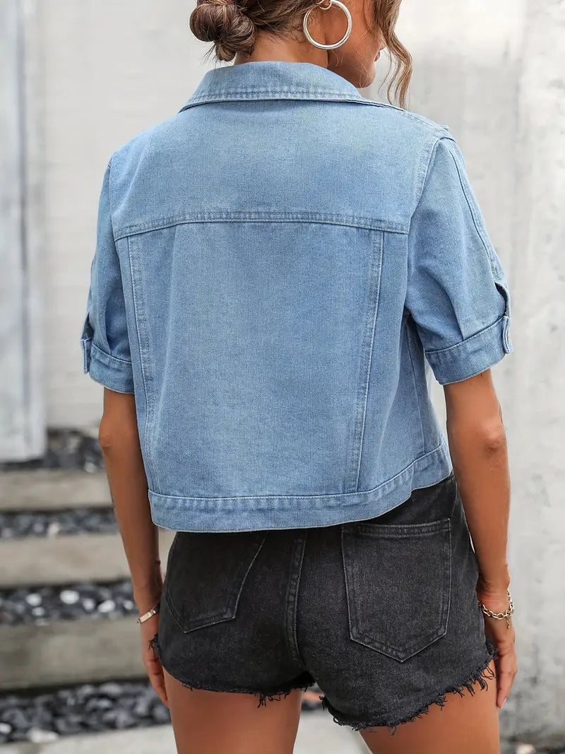 Kurze Denim Jacke