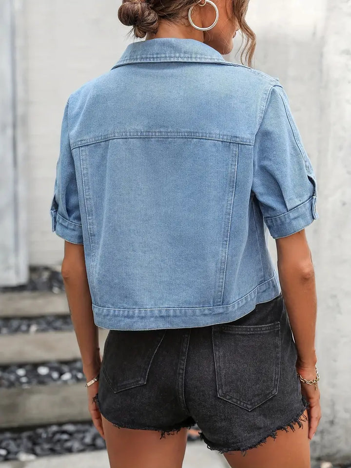 Kurze Denim Jacke