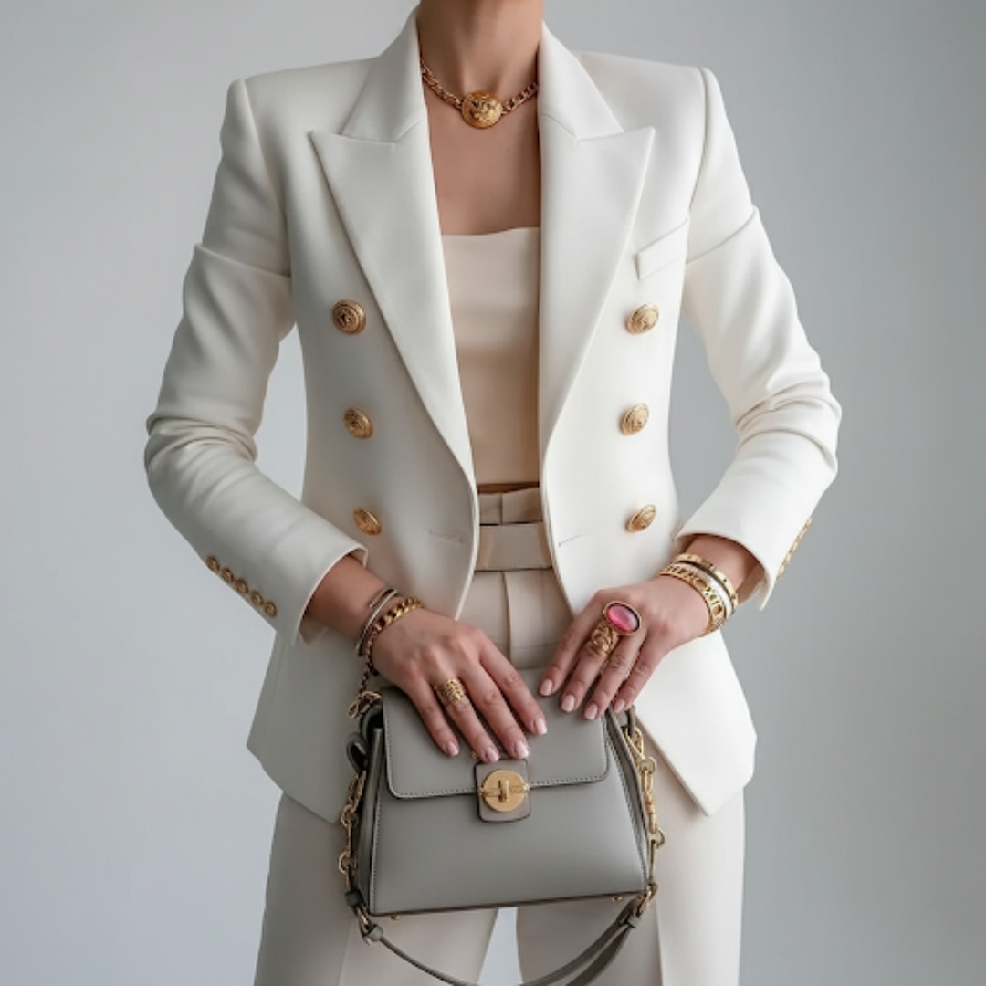 Damen Doppelreihiger Blazer