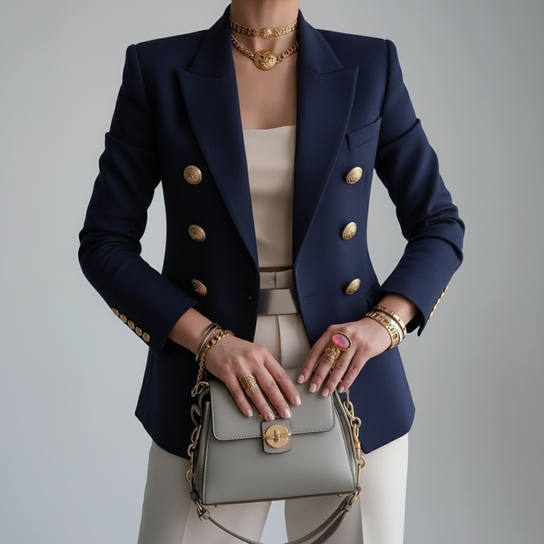 Damen Doppelreihiger Blazer