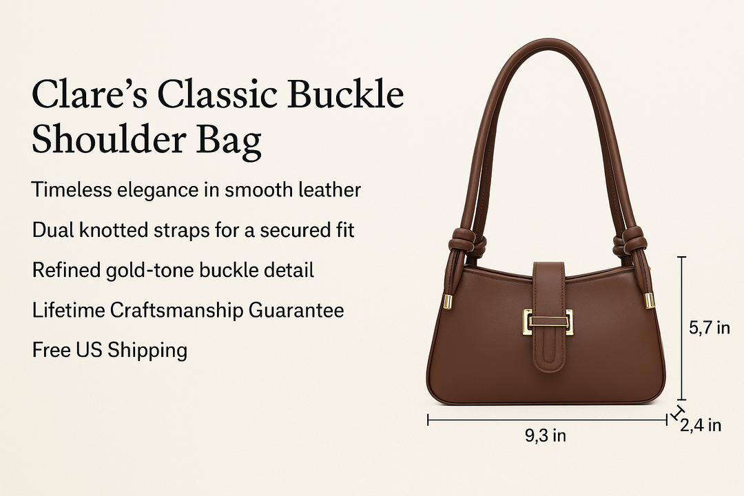 Nord Taschen | Klassische Schnallen-Schultertasche