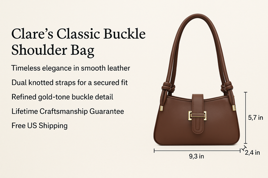 Nord Taschen | Klassische Schnallen-Schultertasche