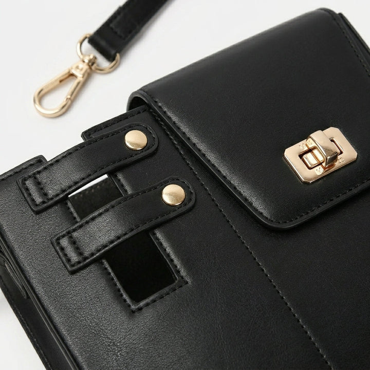 Nord Taschen | Vegane Leder Umhängetasche mit Drehverschluss